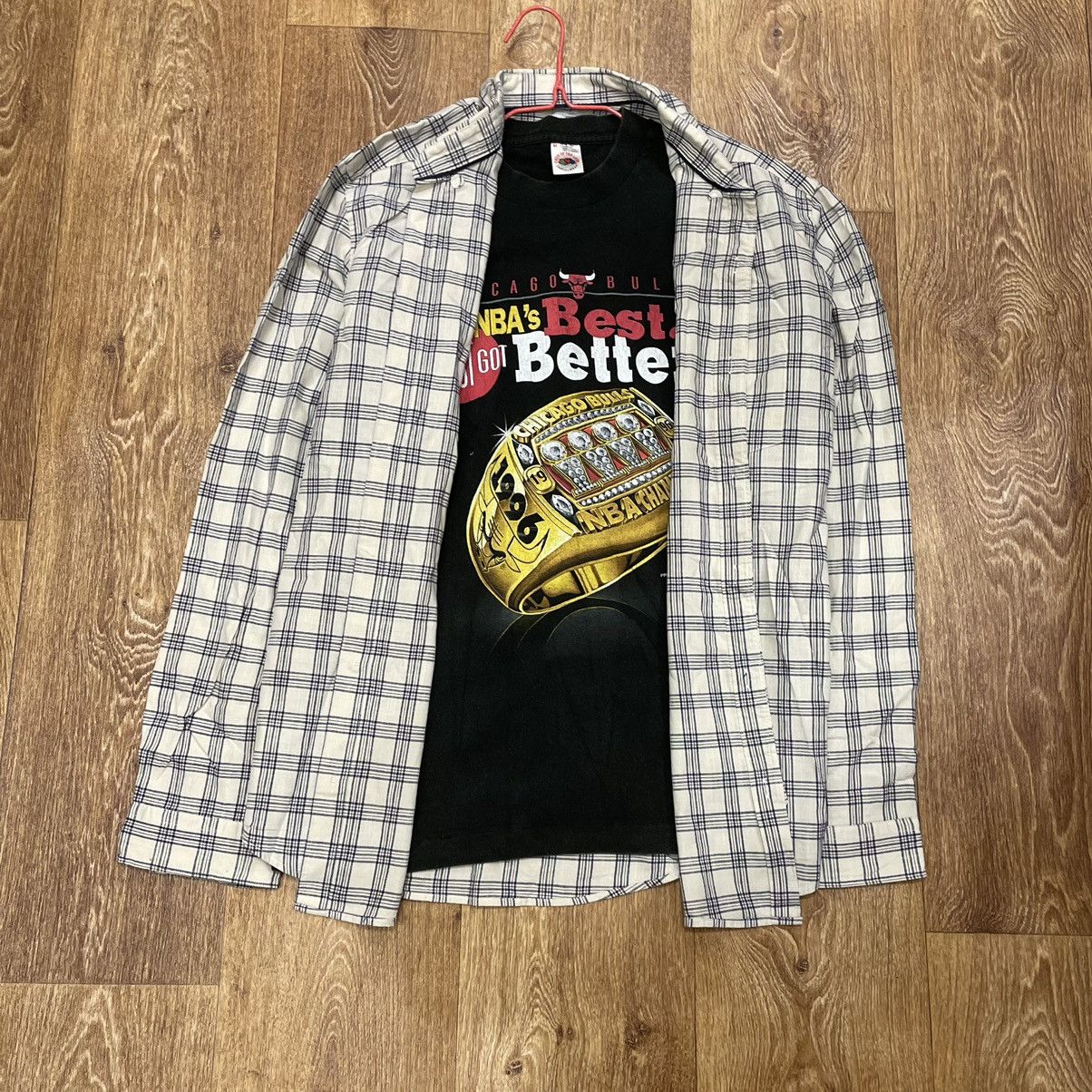 Flannel Vintage 90s Plaid Flannel Shirt Y2K Streetwear Checkered Size US XL / EU 56 / 4 - 1 Thumbnail