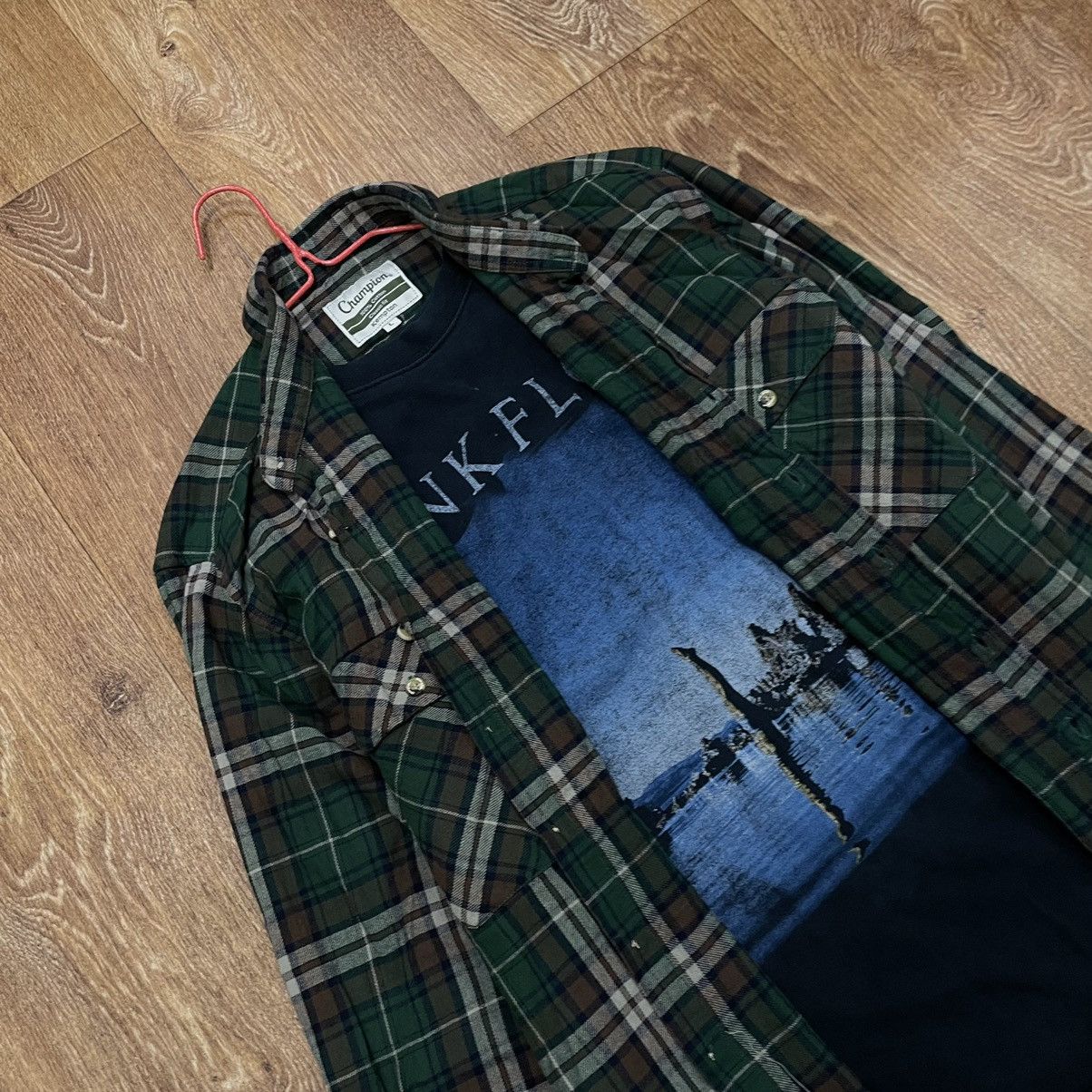 Vintage Vintage 90s Plaid Shirt Grunge Streetwear Oversized Logo L Size US L / EU 52-54 / 3 - 1 Thumbnail