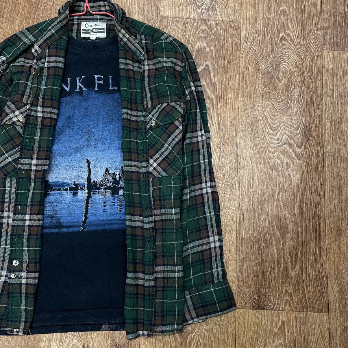 Vintage Vintage 90s Plaid Shirt Grunge Streetwear Oversized Logo L Size US L / EU 52-54 / 3 - 4 Thumbnail