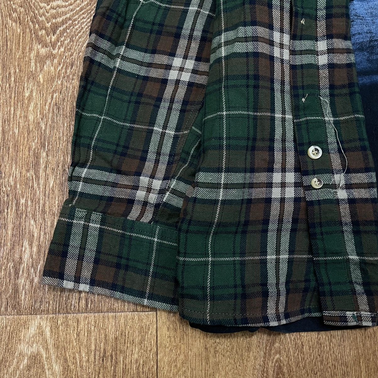 Vintage Vintage 90s Plaid Shirt Grunge Streetwear Oversized Logo L Size US L / EU 52-54 / 3 - 5 Thumbnail