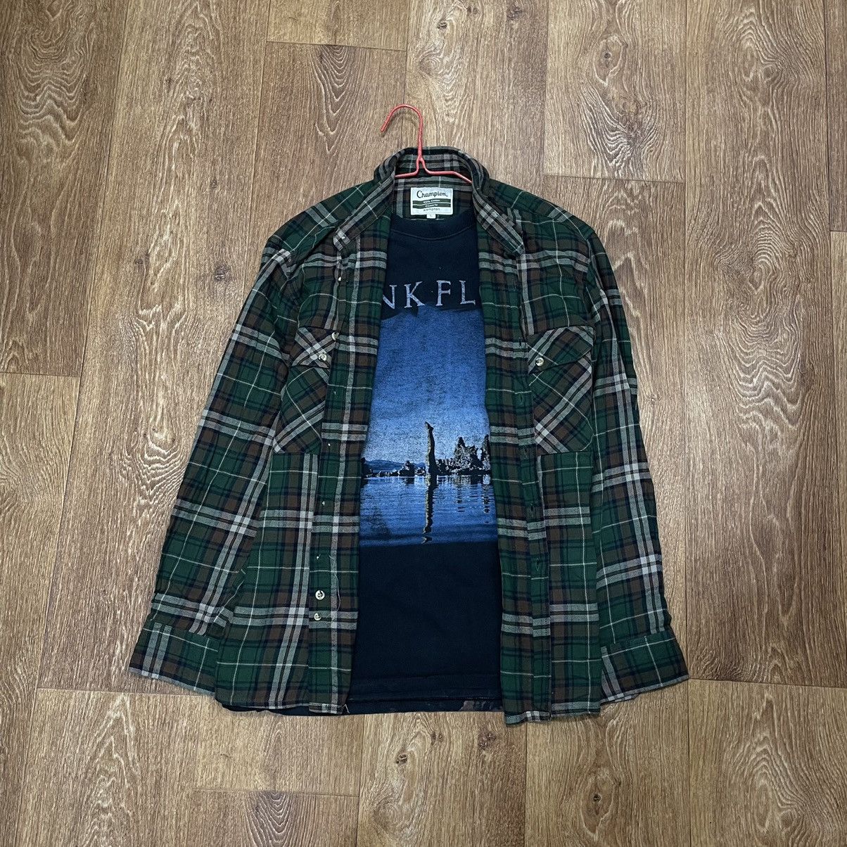 Vintage Vintage 90s Plaid Shirt Grunge Streetwear Oversized Logo L Size US L / EU 52-54 / 3 - 2 Thumbnail