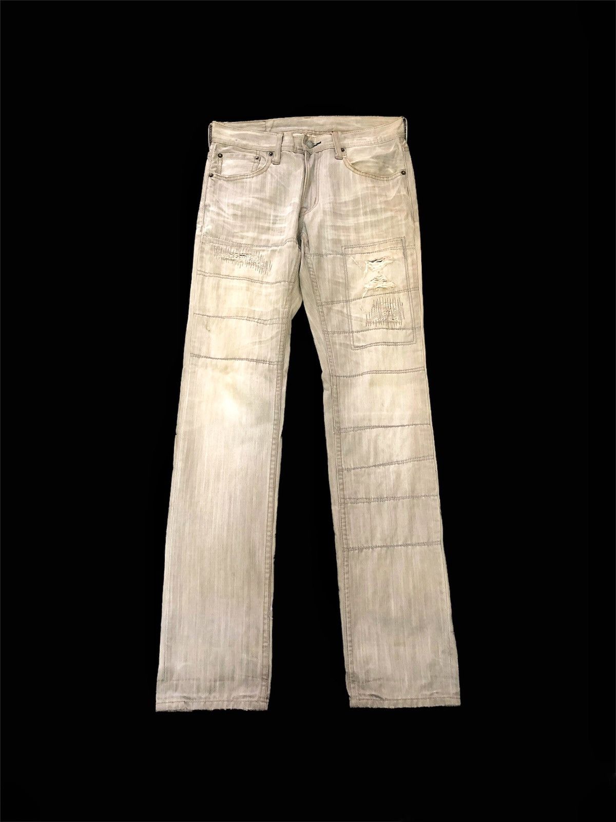 If Six Was Nine size 30/33 - 00’s EDGE RUPERT Boro distressed punk fashion Size US 30 / EU 46 - 1 Thumbnail