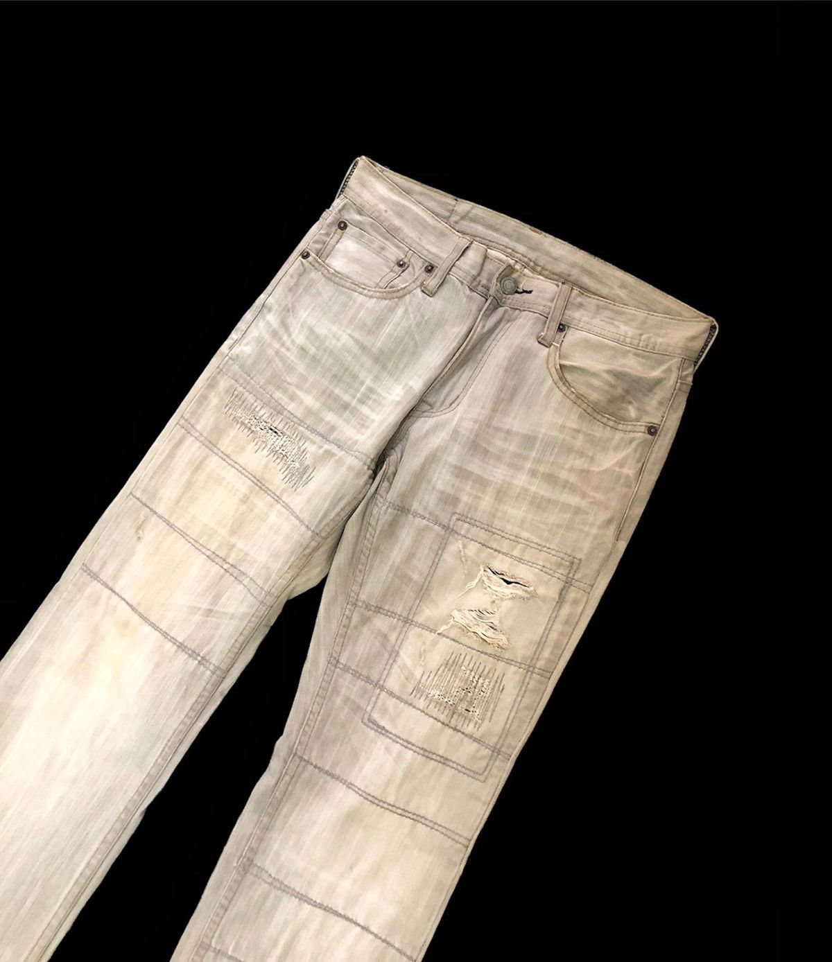 If Six Was Nine size 30/33 - 00’s EDGE RUPERT Boro distressed punk fashion Size US 30 / EU 46 - 5 Thumbnail