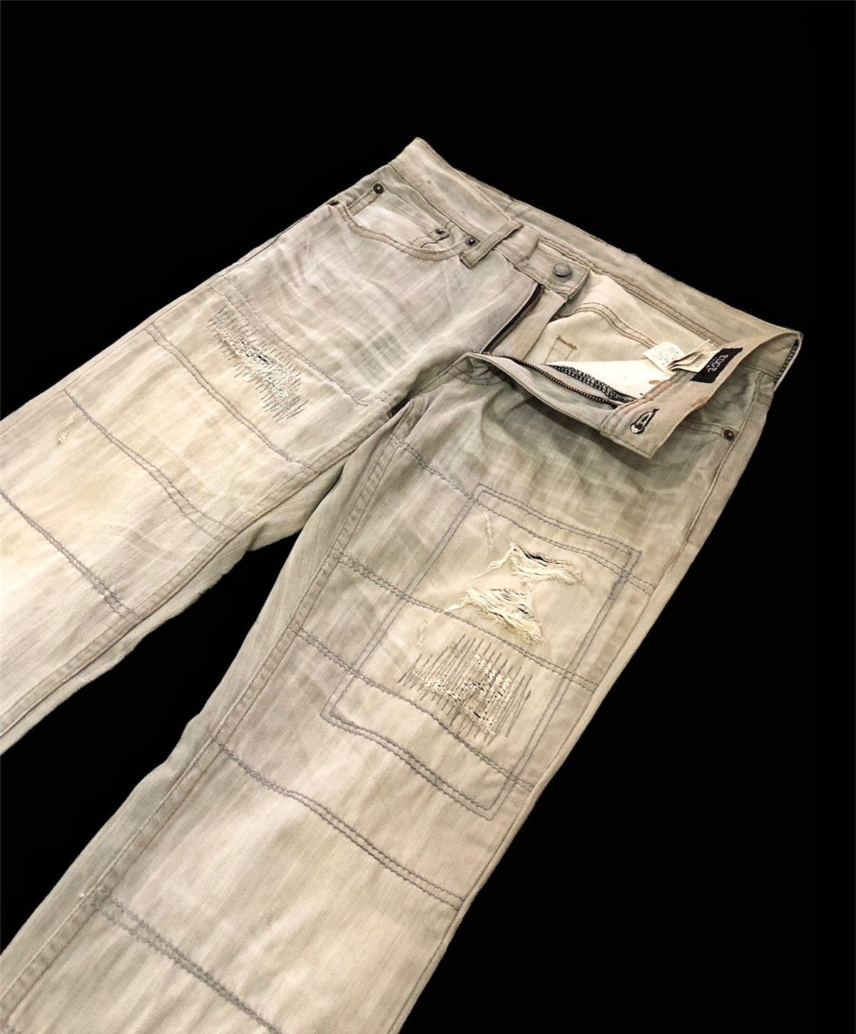 If Six Was Nine size 30/33 - 00’s EDGE RUPERT Boro distressed punk fashion Size US 30 / EU 46 - 2 Thumbnail