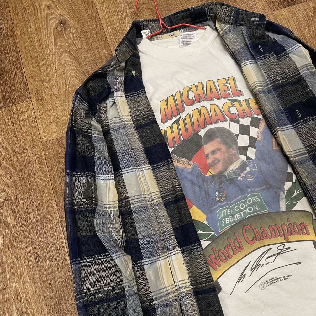 Vintage Vintage 90s Plaid Shirt Oversized Grunge Streetwear Washed L Size US L / EU 52-54 / 3 - 5 Thumbnail