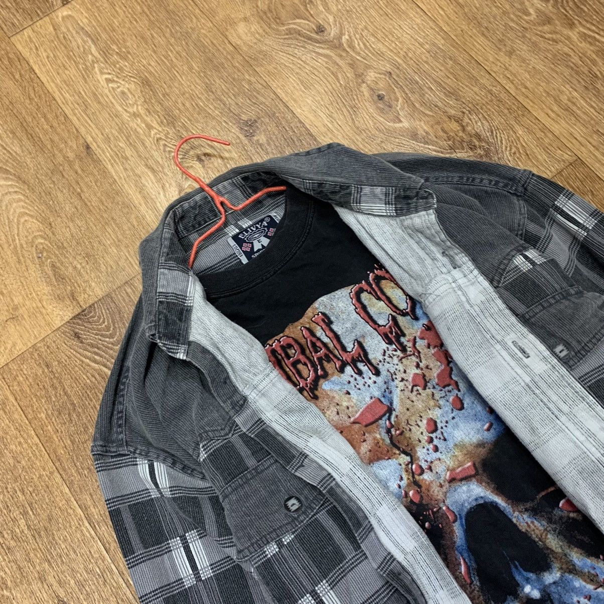 Flannel Vintage 90s Plaid Flannel Shirt Y2K Streetwear Checkered Size US XXL / EU 58 / 5 - 5 Thumbnail