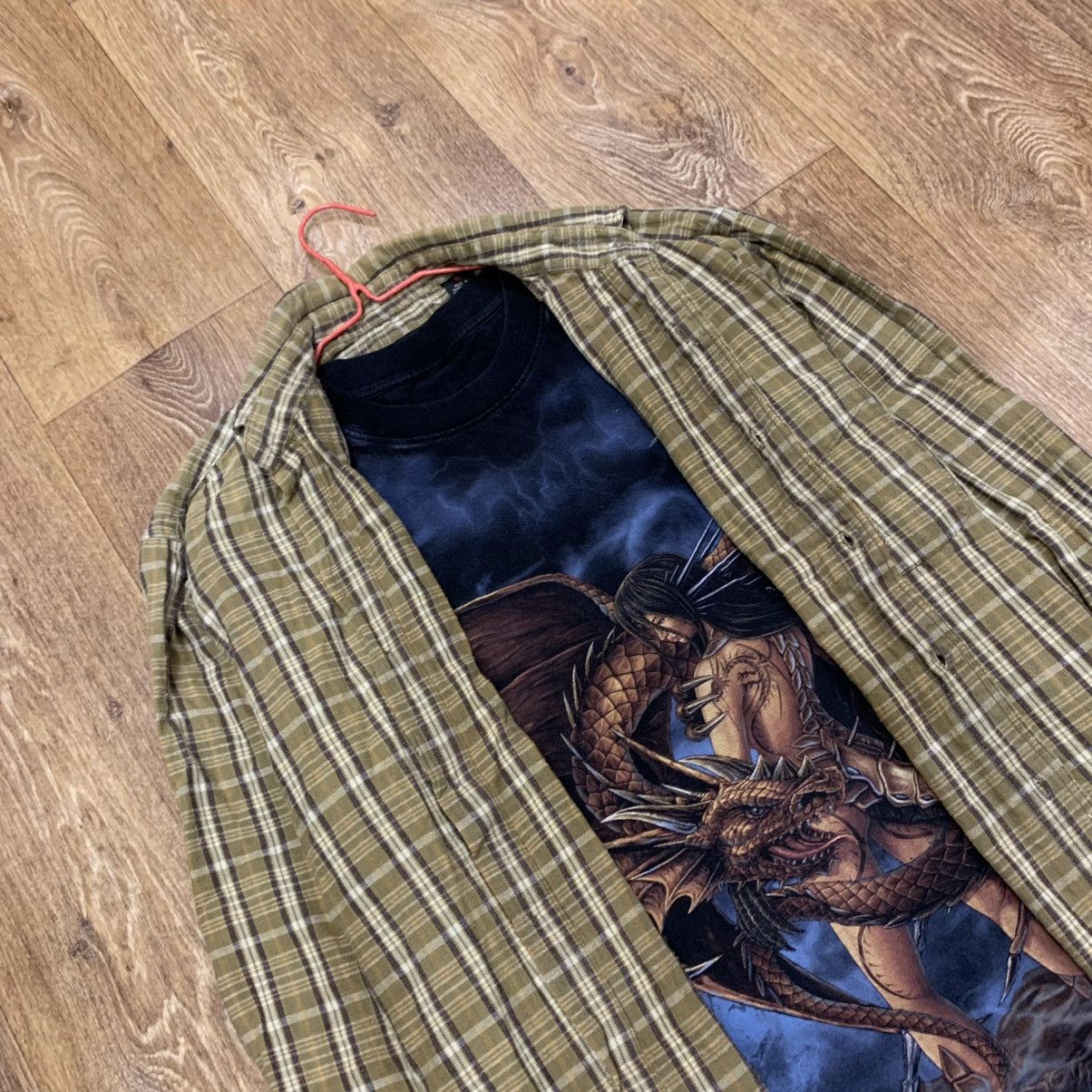 Flannel Vintage 90s Plaid Flannel Shirt Y2K Streetwear Checkered Size US M / EU 48-50 / 2 - 5 Thumbnail