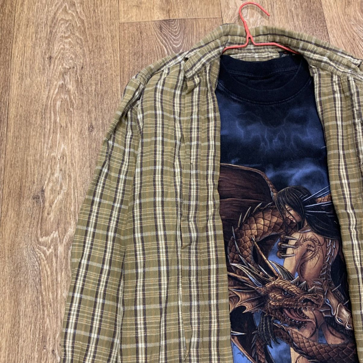 Flannel Vintage 90s Plaid Flannel Shirt Y2K Streetwear Checkered Size US M / EU 48-50 / 2 - 4 Thumbnail