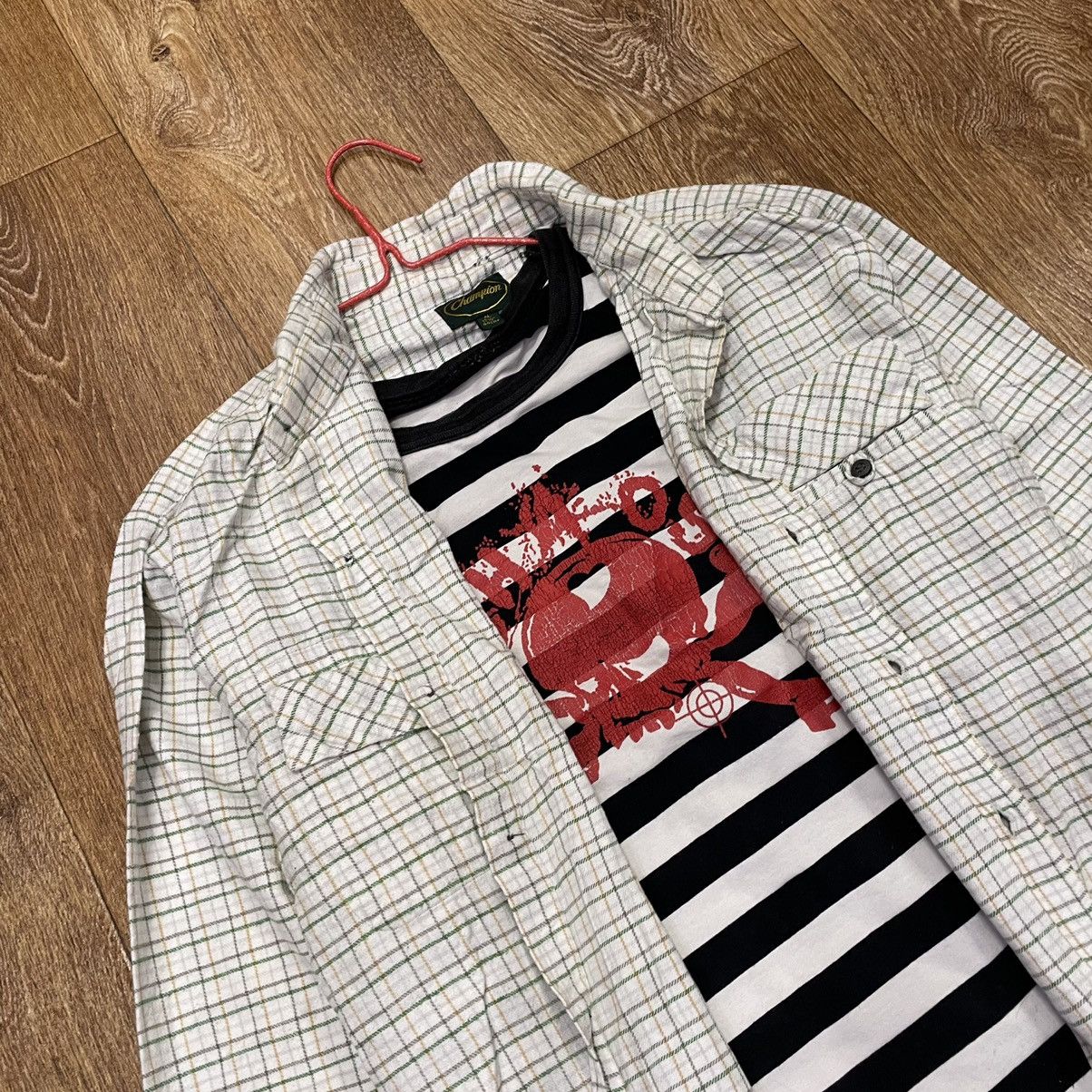 Vintage Vintage 90s Preppy Check Shirt Oversized Streetwear Faded XL Size US XL / EU 56 / 4 - 5 Thumbnail