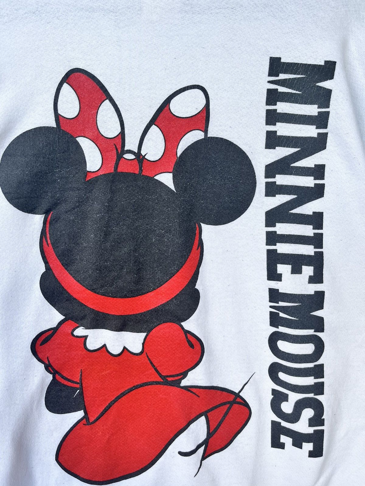 Disney Vintage 90s Minnie Mouse Mirror Print Sweatshirt Size L / US 10 / IT 46 - 3 Thumbnail