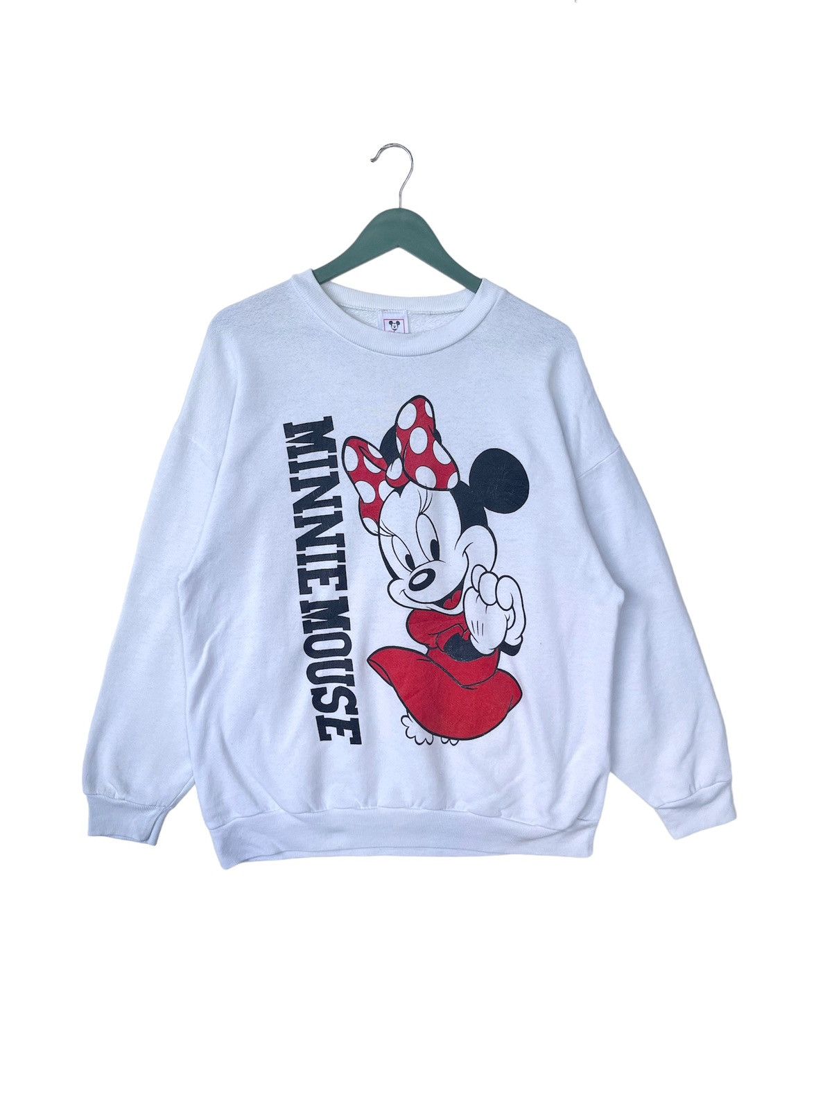 Disney Vintage 90s Minnie Mouse Mirror Print Sweatshirt Size L / US 10 / IT 46 - 1 Thumbnail