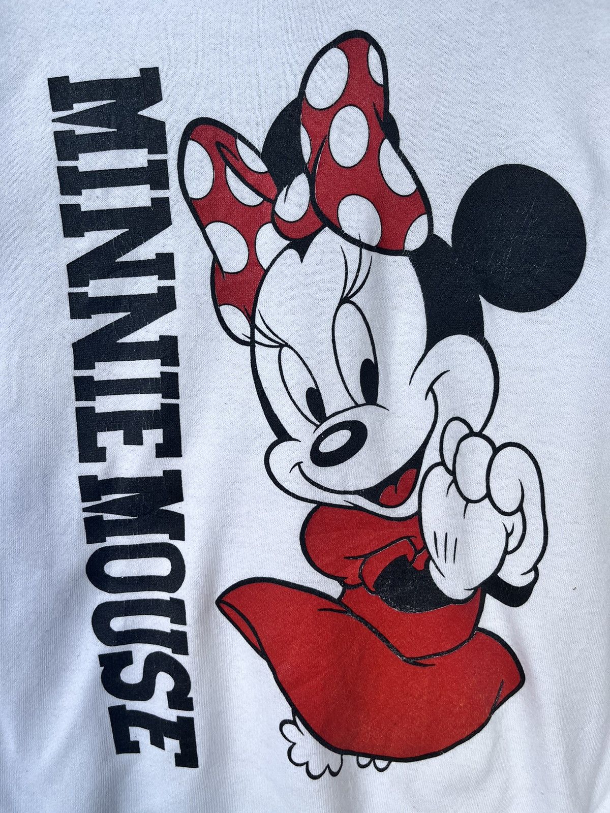 Disney Vintage 90s Minnie Mouse Mirror Print Sweatshirt Size L / US 10 / IT 46 - 4 Thumbnail