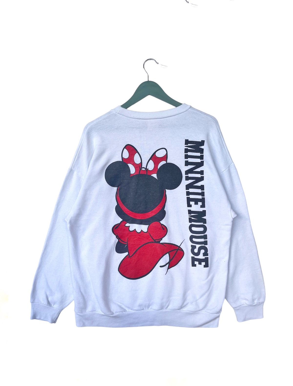 Disney Vintage 90s Minnie Mouse Mirror Print Sweatshirt Size L / US 10 / IT 46 - 2 Thumbnail