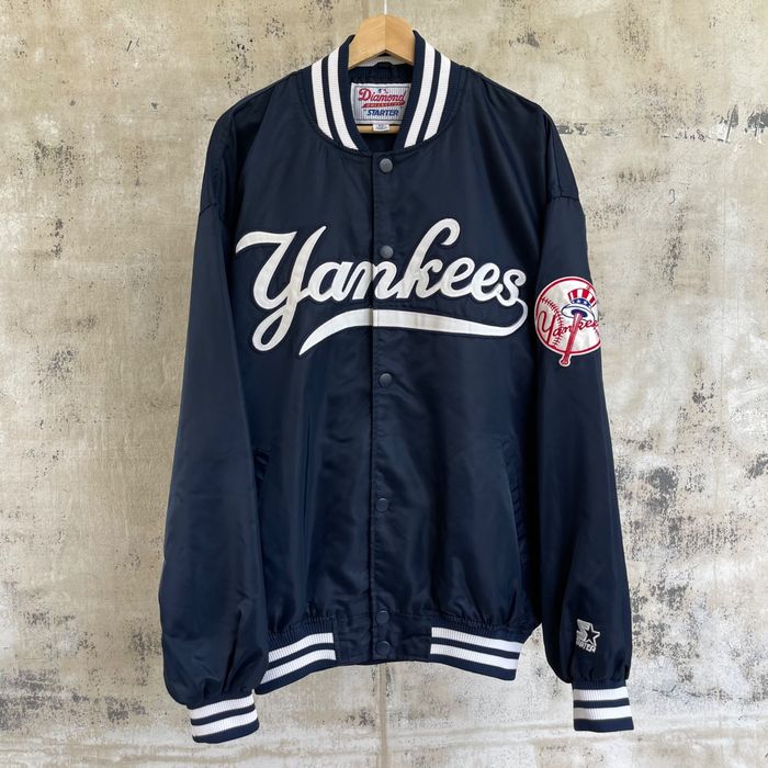 New York Yankees Vintage 90s White Satin Jacket