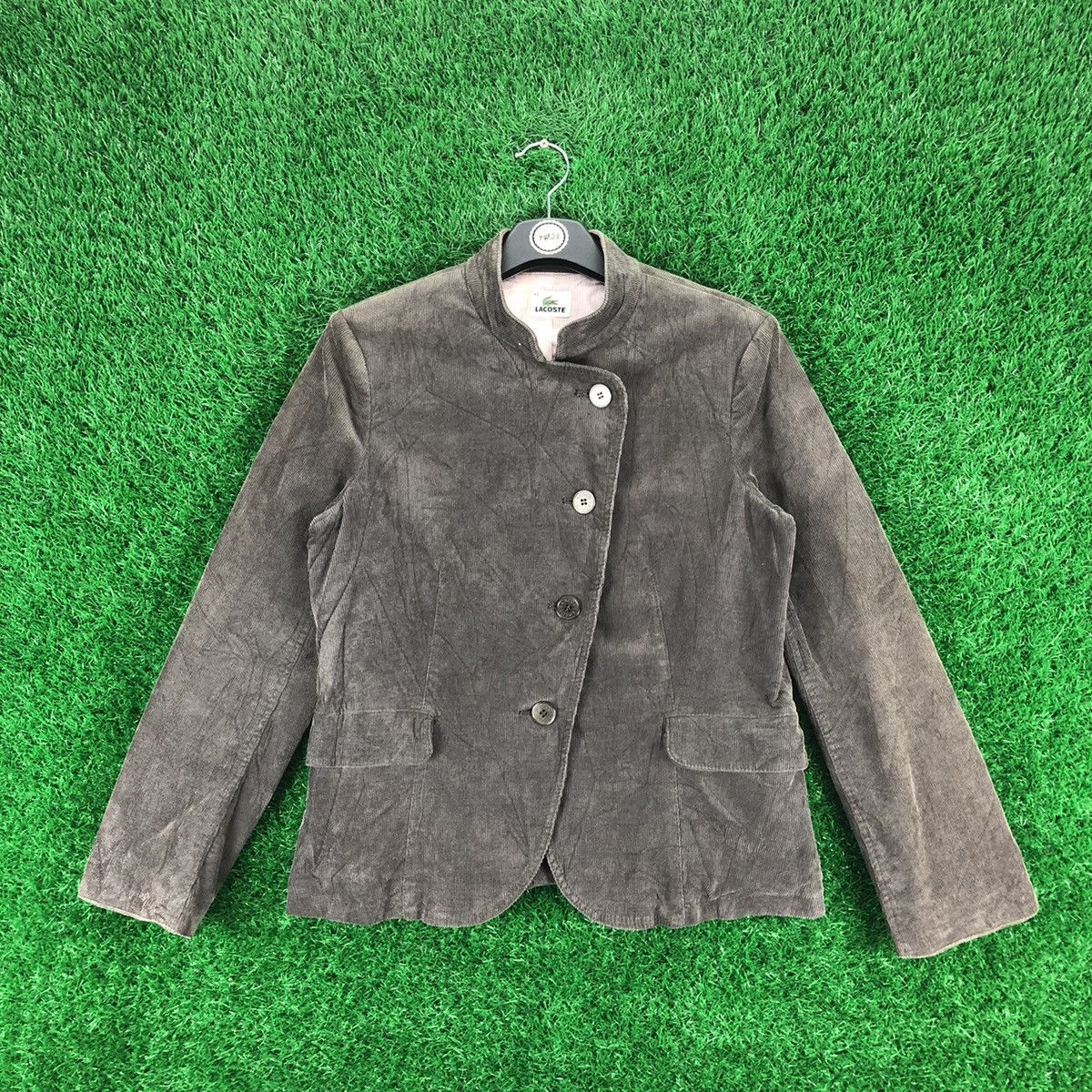 Lacoste Vintage Lacoste Coduroy Coat Jacket Size US S / EU 44-46 / 1 - 1 Thumbnail