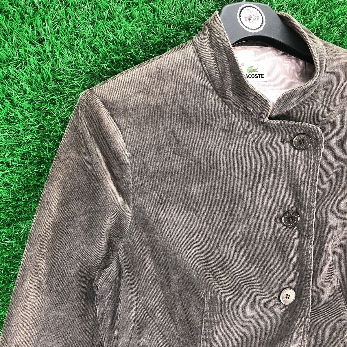 Lacoste Vintage Lacoste Coduroy Coat Jacket Size US S / EU 44-46 / 1 - 2 Thumbnail