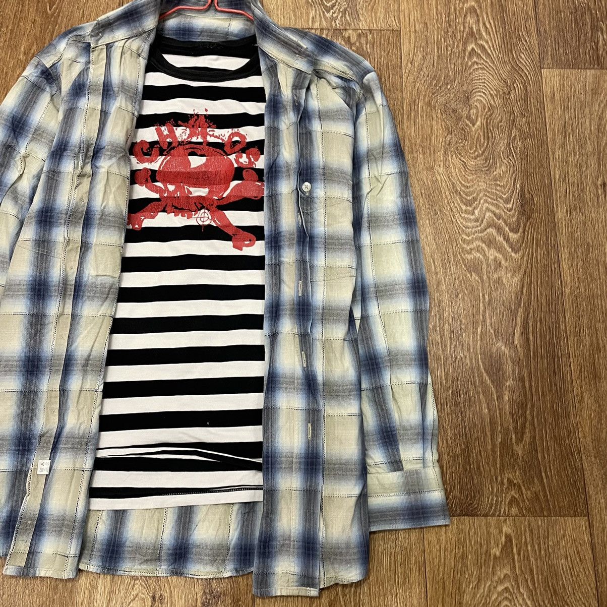 Vintage Vintage 90s Plaid Shirt Y2K Streetwear Grunge Oversized M Size US M / EU 48-50 / 2 - 2 Thumbnail