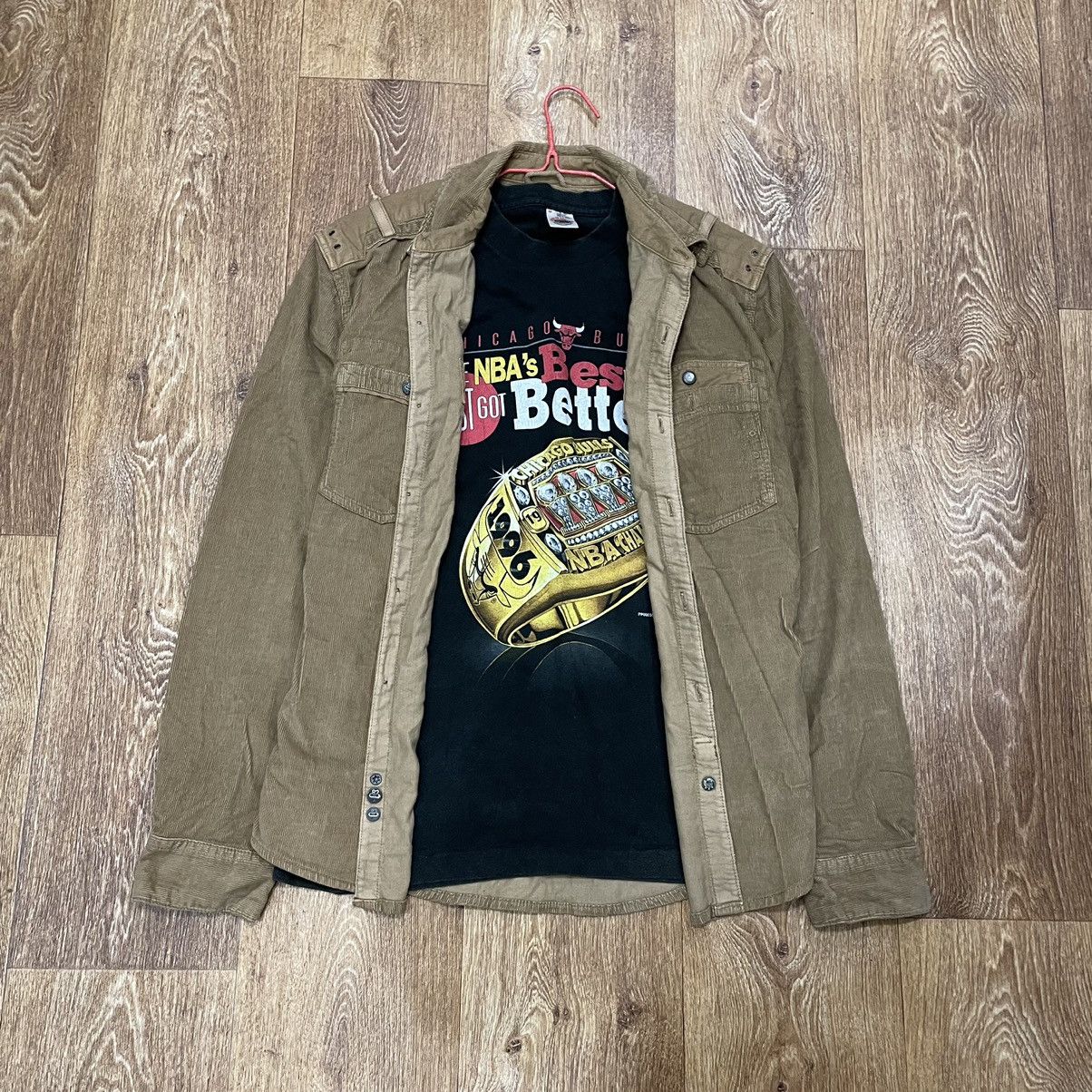 Vintage 90s Chore Coat Faded Tan Workwear Grunge Oversized L