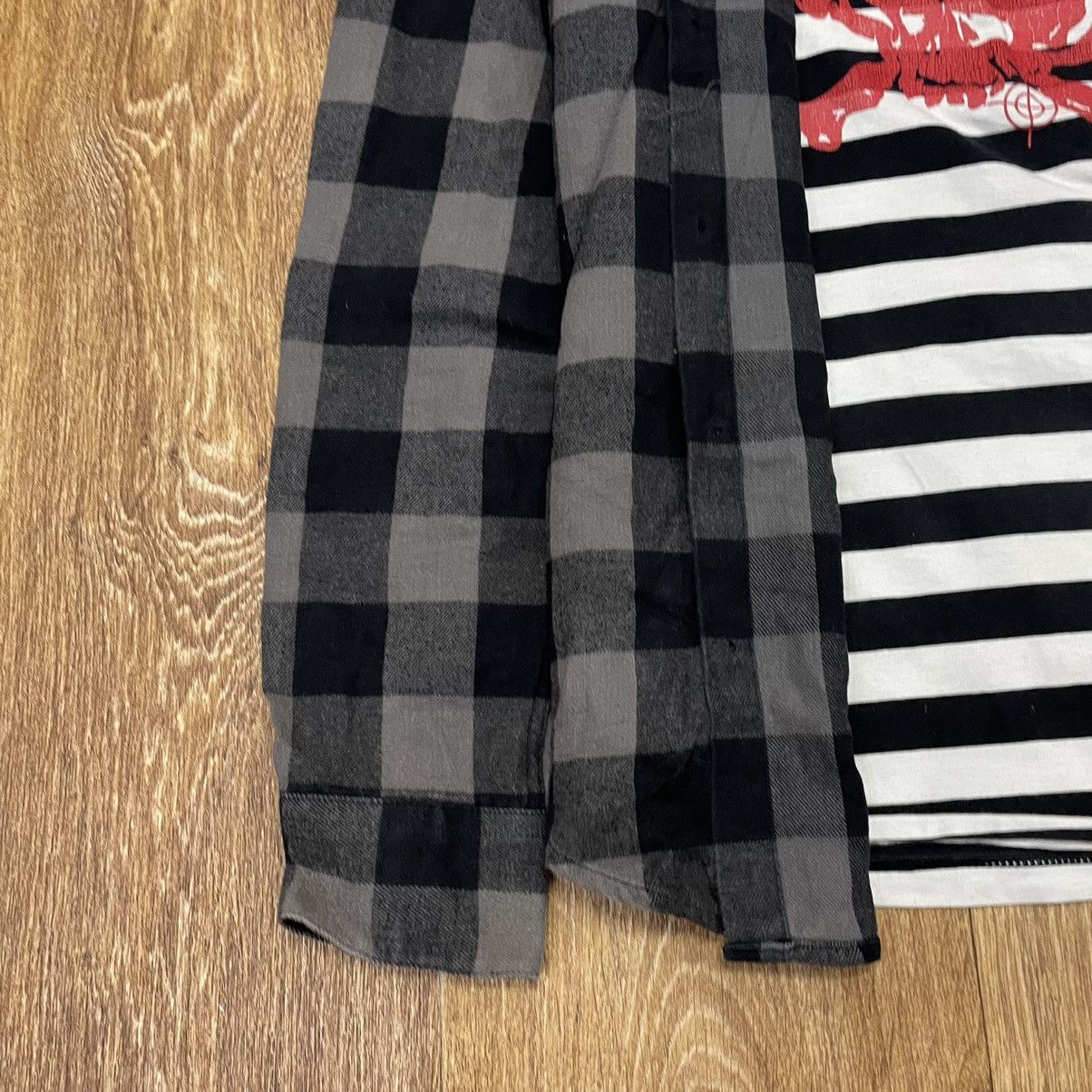Vintage Vintage 90s Oversized Plaid Shirt Grunge Streetwear Black S Size US S / EU 44-46 / 1 - 4 Thumbnail