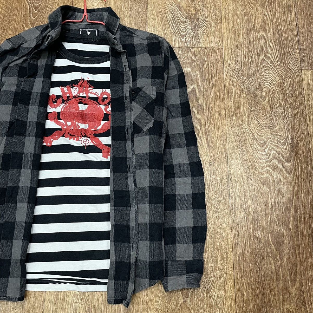 Vintage Vintage 90s Oversized Plaid Shirt Grunge Streetwear Black S Size US S / EU 44-46 / 1 - 3 Thumbnail