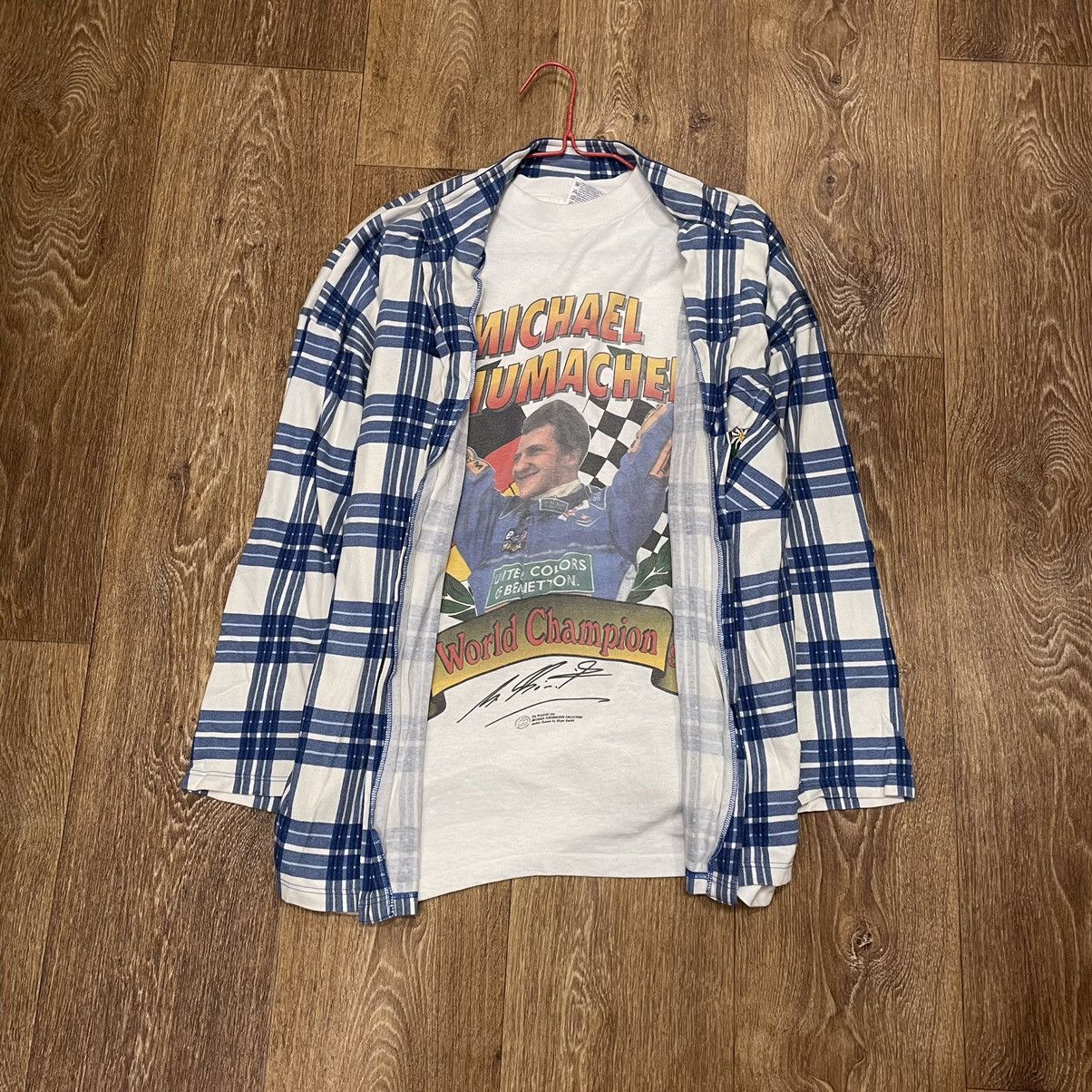 Vintage Vintage 90s Michael Dunlop Sun Faded Graphic Tee Grunge M Size US M / EU 48-50 / 2 - 1 Thumbnail