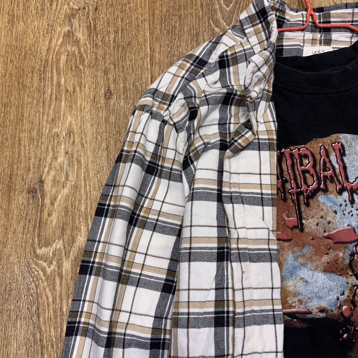 Vintage Vintage 90s Plaid Shirt Grunge Streetwear Oversized Logo XL Size US XL / EU 56 / 4 - 4 Thumbnail