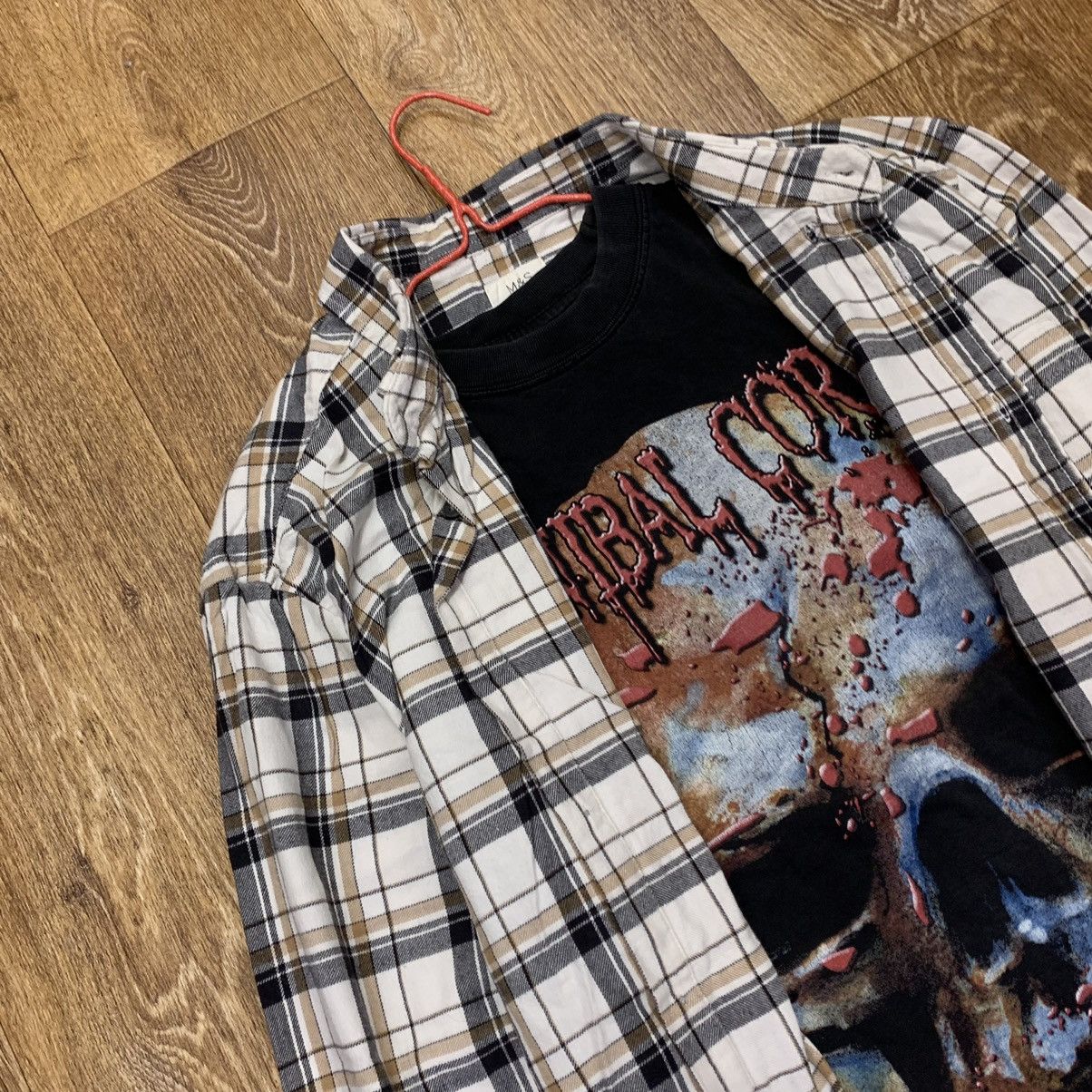 Vintage Vintage 90s Plaid Shirt Grunge Streetwear Oversized Logo XL Size US XL / EU 56 / 4 - 5 Thumbnail