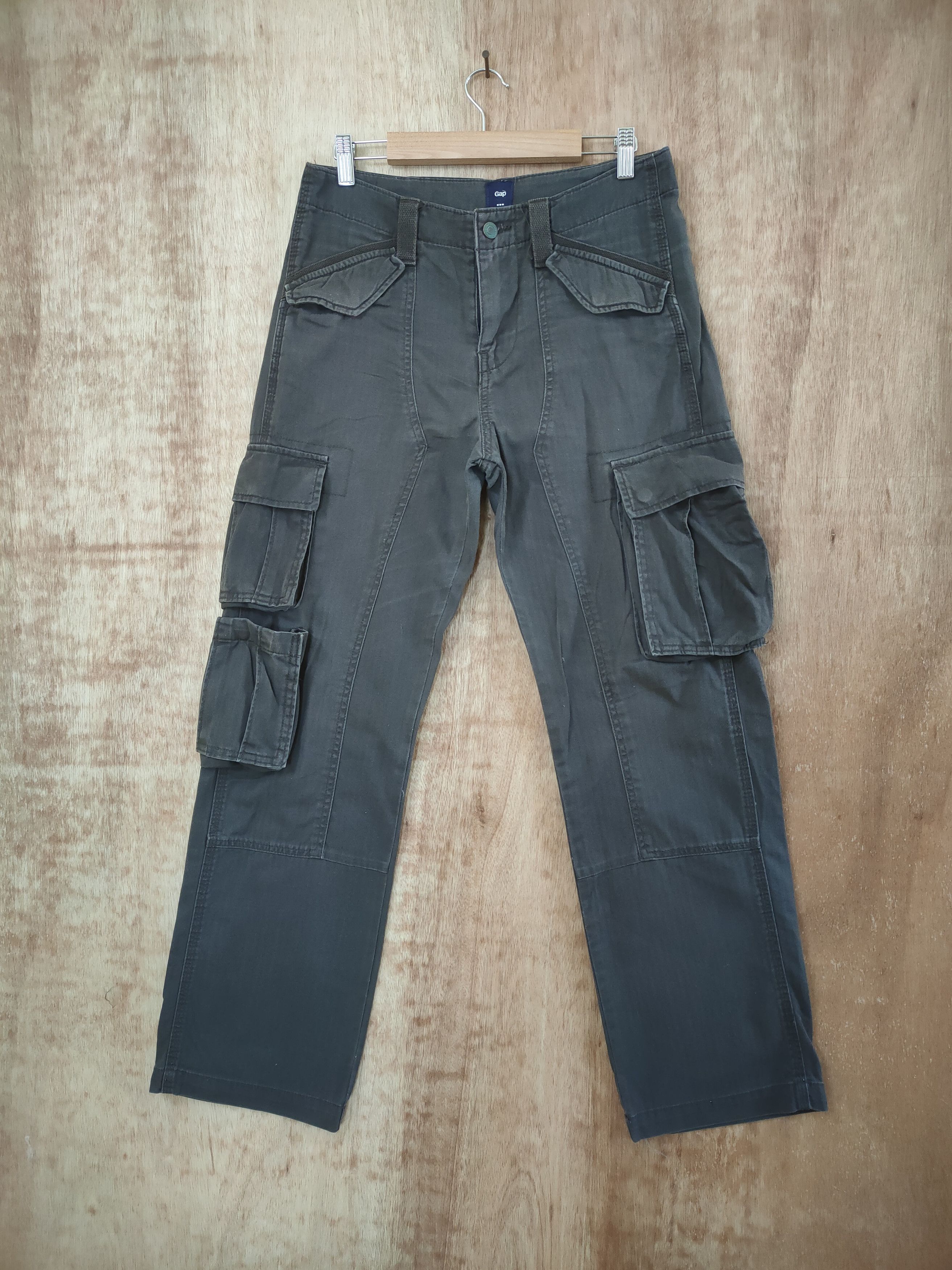 Japanese Brand VINTAGE JAPANESE BRAND DOUBLE KNEE CARGO PANTS Size US 30 / EU 46 - 1 Thumbnail