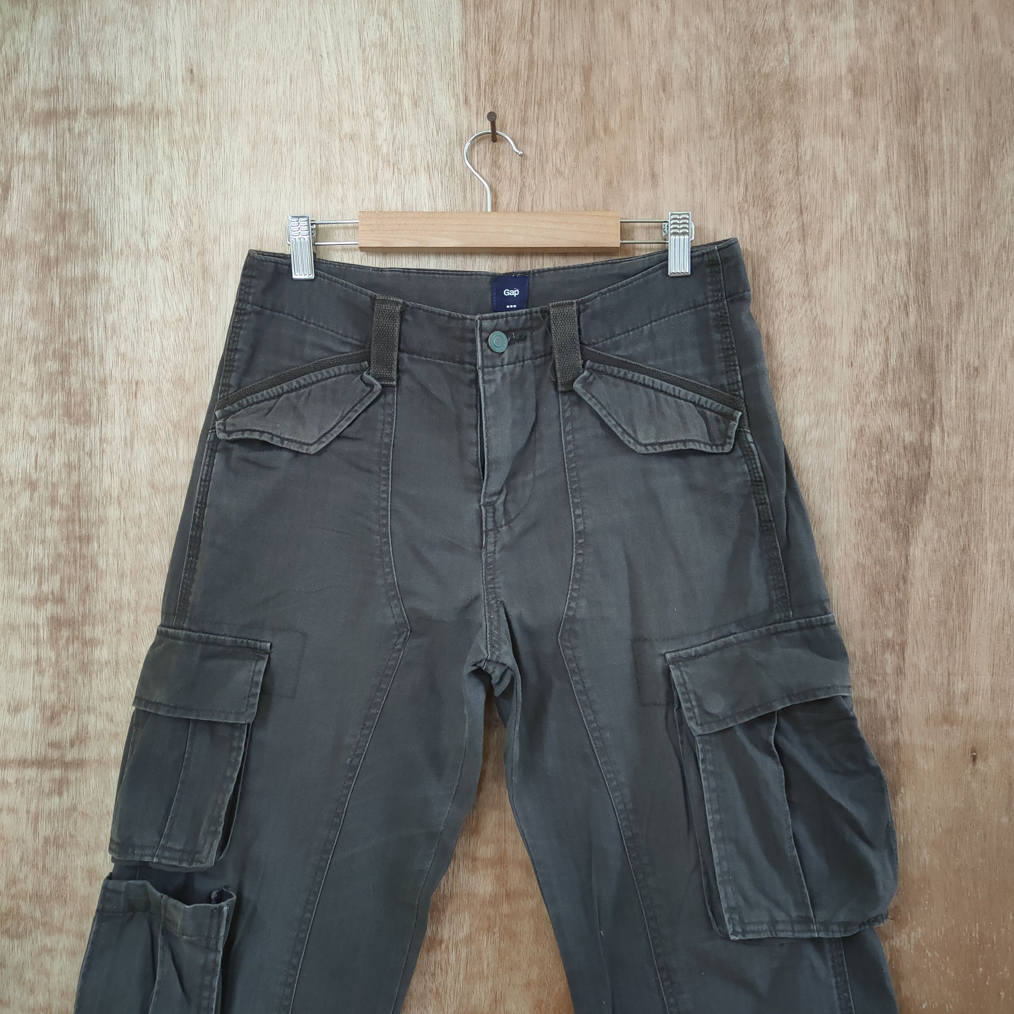 Japanese Brand VINTAGE JAPANESE BRAND DOUBLE KNEE CARGO PANTS Size US 30 / EU 46 - 2 Thumbnail