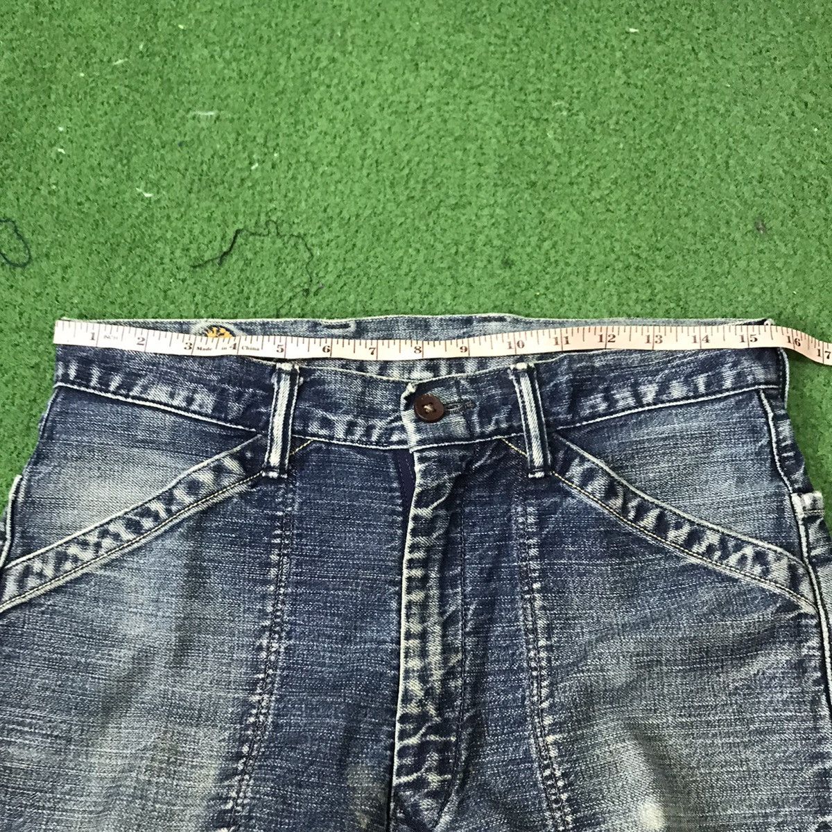 45rpm Vintage 45rpm Assymetrical Denim Fatigue Pants Size US 30 / EU 46 - 13 Thumbnail