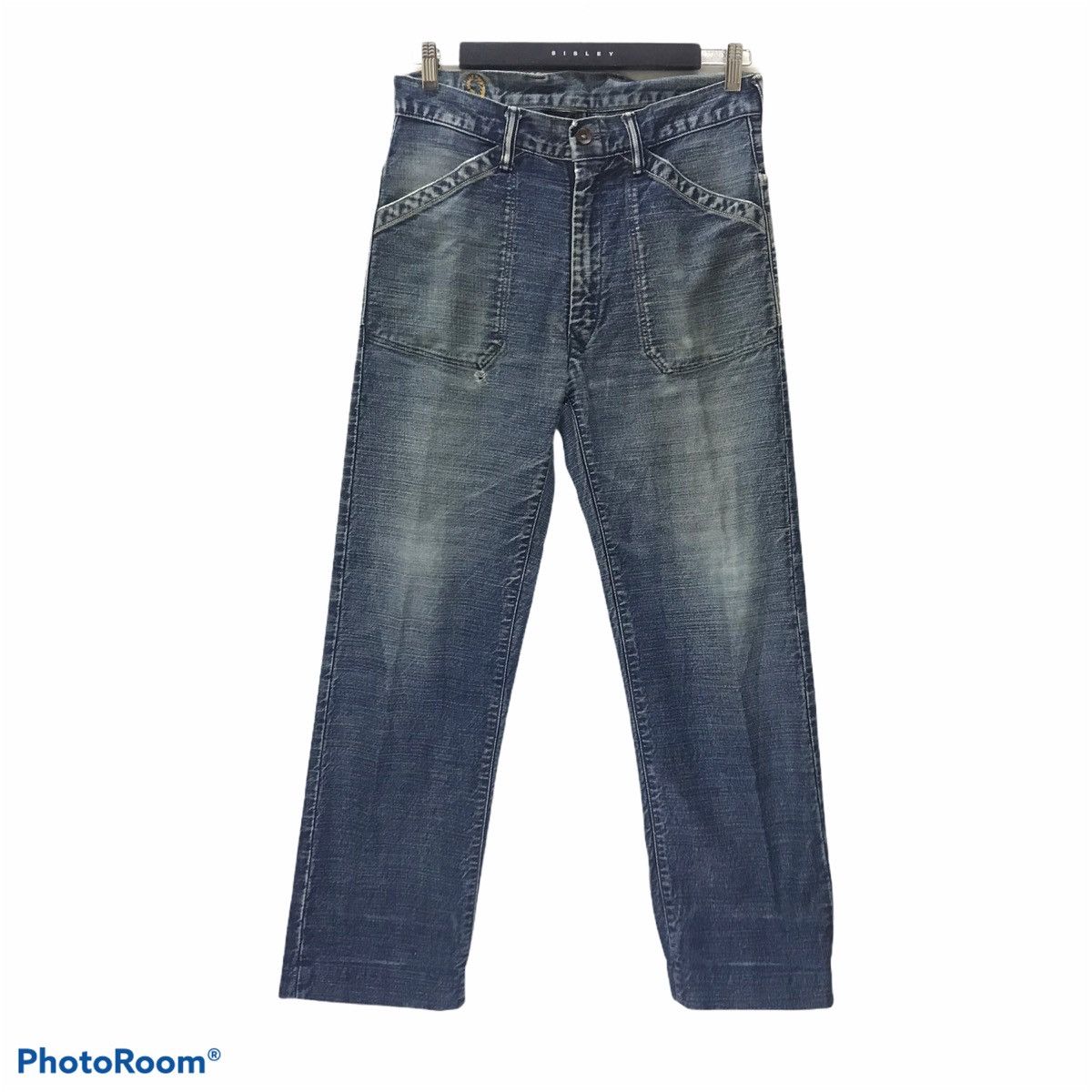 45rpm Vintage 45rpm Assymetrical Denim Fatigue Pants Size US 30 / EU 46 - 1 Thumbnail