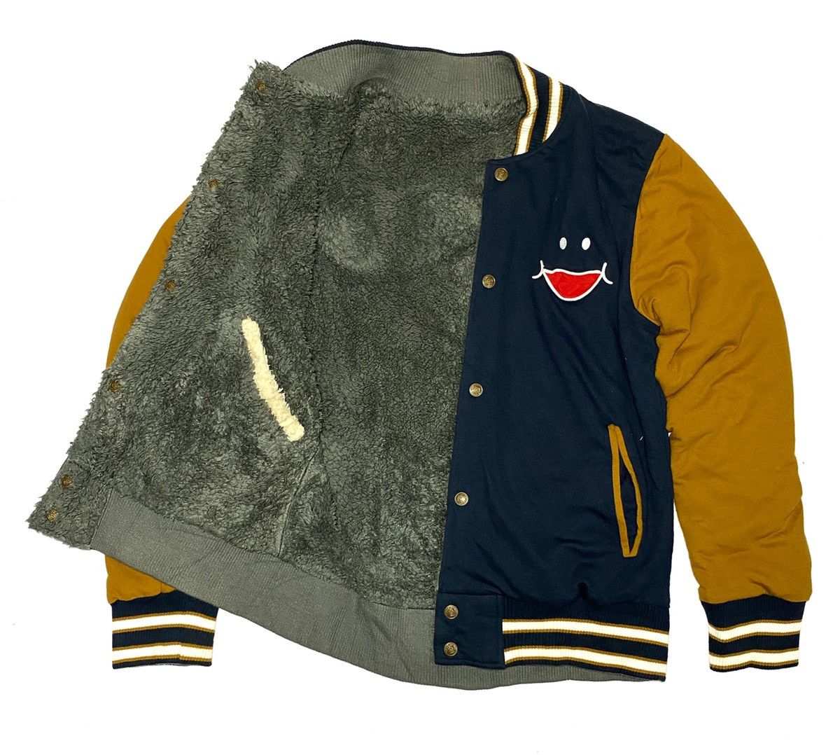 Japanese Brand × Shorty's Skateboards Skate Up! Smile Reversible Varsity Jacket Size US S / EU 44-46 / 1 - 6 Thumbnail