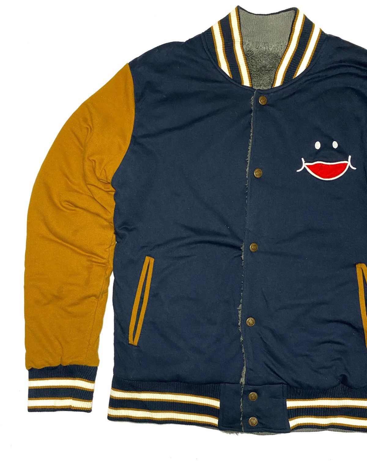 Japanese Brand × Shorty's Skateboards Skate Up! Smile Reversible Varsity Jacket Size US S / EU 44-46 / 1 - 4 Thumbnail