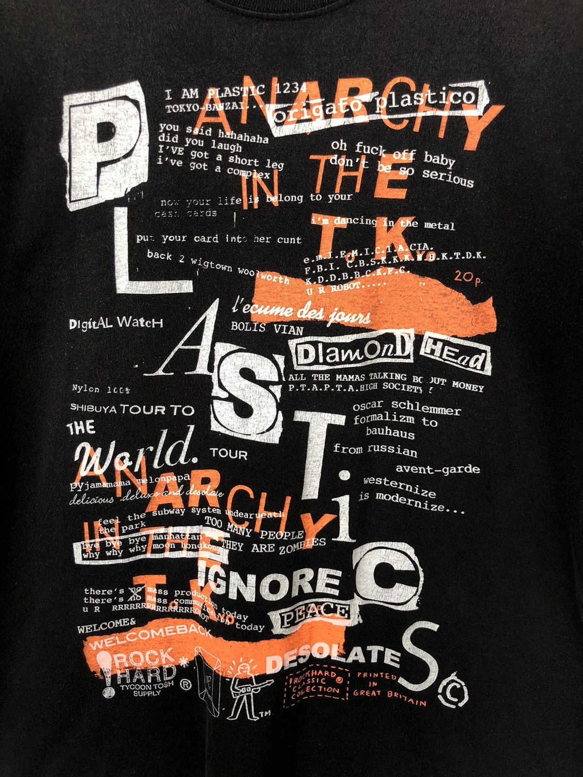 Band Tees RARE🔥Rockhard 🇬🇧 Plastics Anarchy Seditionary Shirt Size US M / EU 48-50 / 2 - 5 Thumbnail