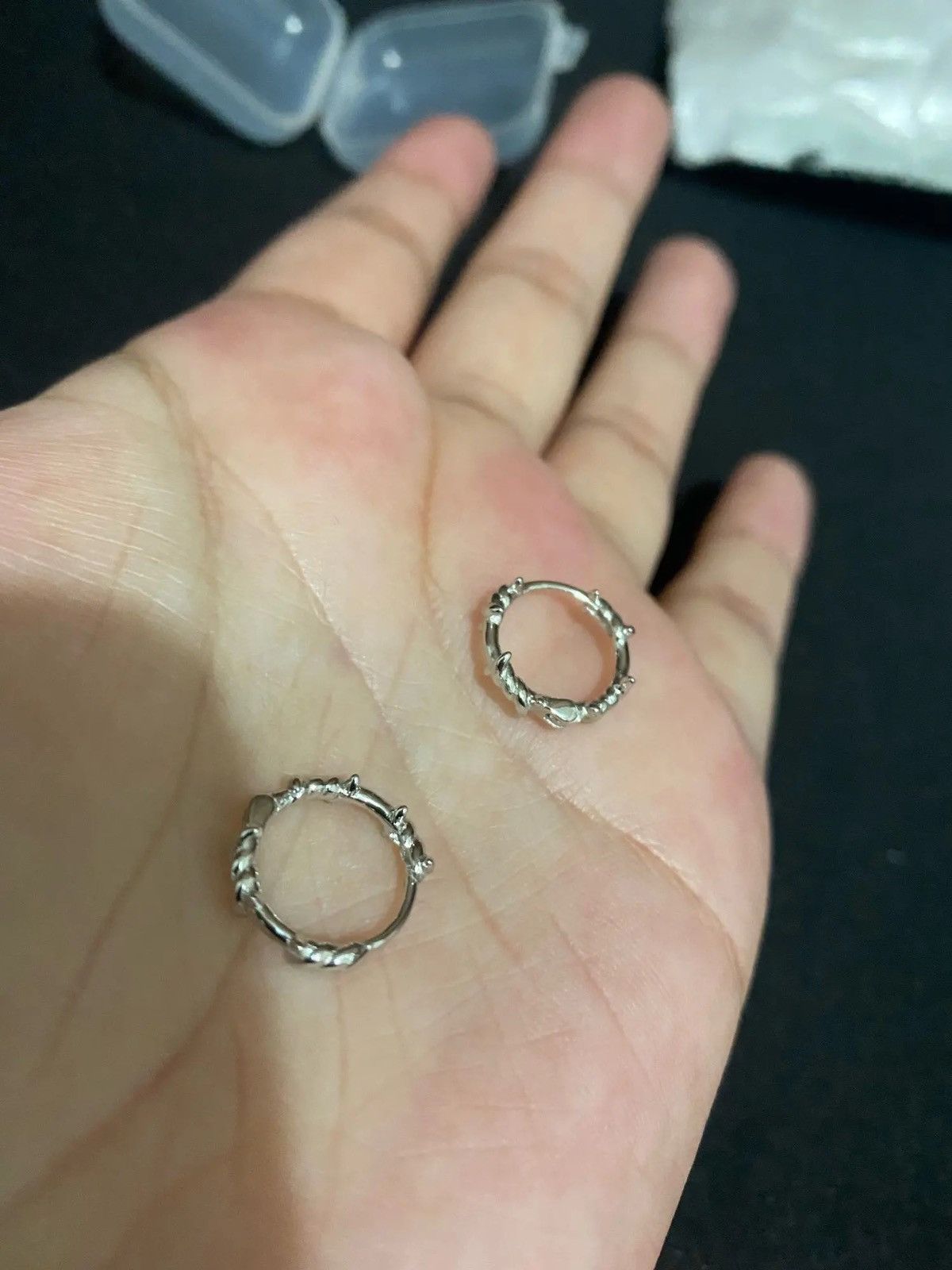 Jewelry × Vintage Hoop Earring Barbed Wire Earring Size ONE SIZE - 2 Thumbnail