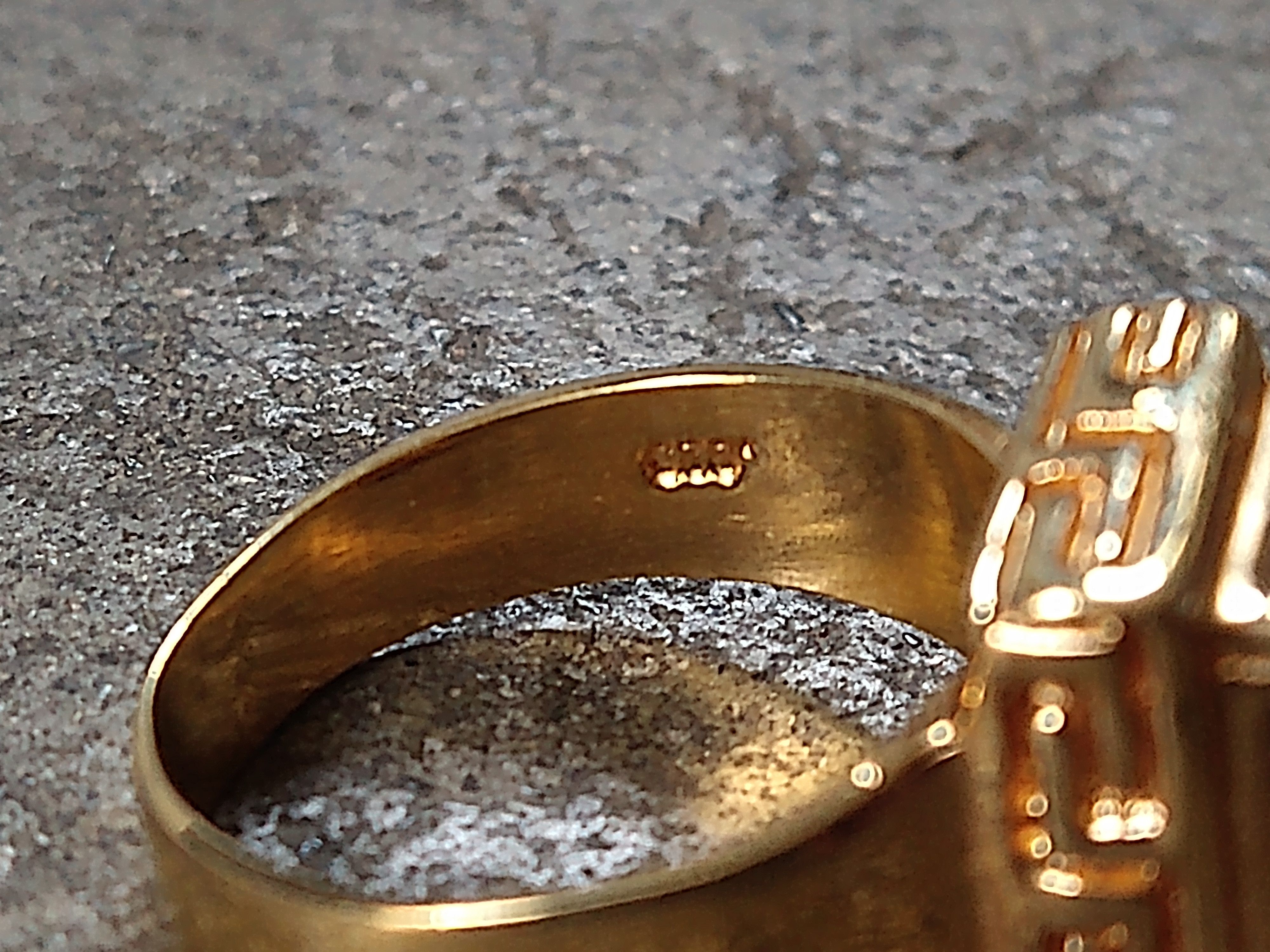 Jewelry × Sterling Silver Sterling Silver Ring Size 9.75 Purple Amethyst Gold Plated Size ONE SIZE - 5 Thumbnail