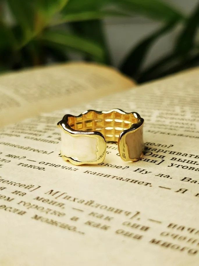 Jewelry × Vintage Irregular Wave Pattern Ring Size ONE SIZE - 3 Thumbnail