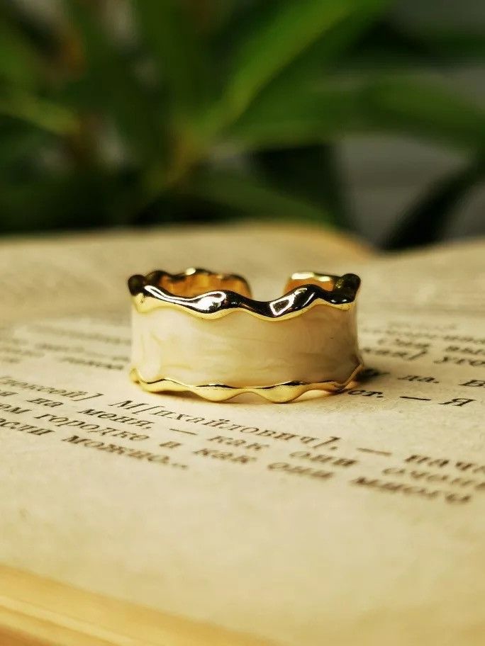 Jewelry × Vintage Irregular Wave Pattern Ring Size ONE SIZE - 2 Thumbnail