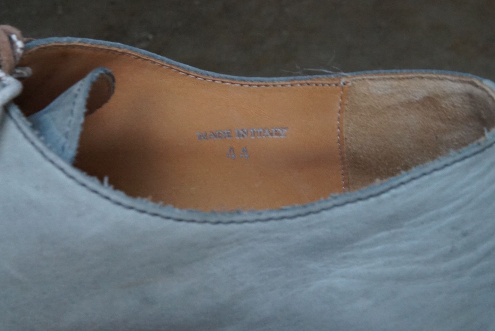 Maison Margiela Maison Margiela Derbys 11 44 Gray White Leather Lace Up Size US 11 / EU 44 - 15 Thumbnail