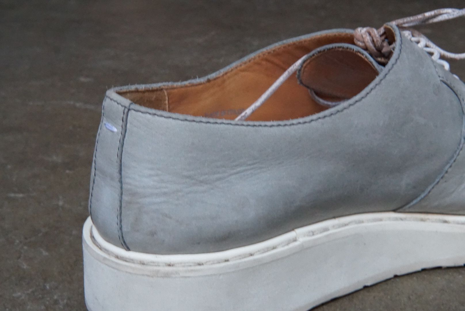 Maison Margiela Maison Margiela Derbys 11 44 Gray White Leather Lace Up Size US 11 / EU 44 - 18 Thumbnail