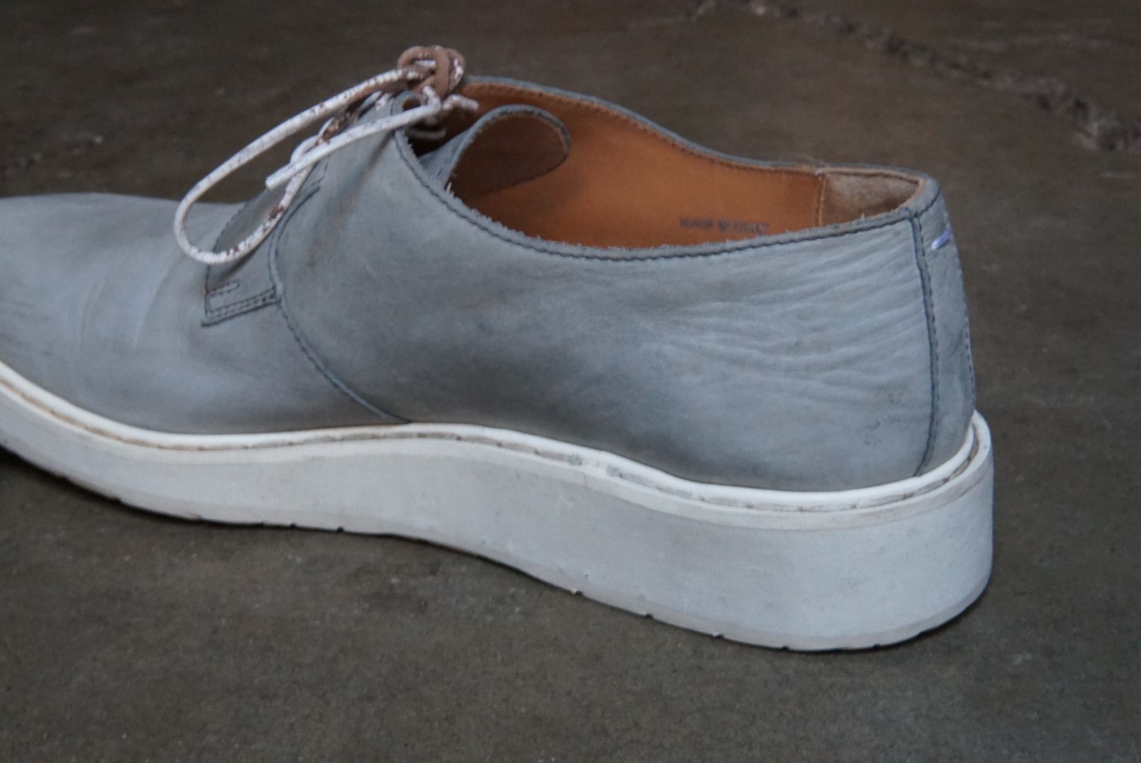 Maison Margiela Maison Margiela Derbys 11 44 Gray White Leather Lace Up Size US 11 / EU 44 - 11 Thumbnail