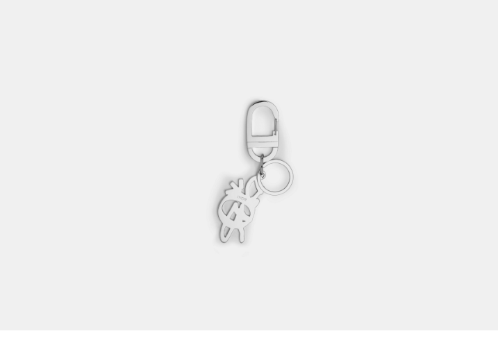 Dior × Travis Scott o1w1odb1y Key Ring in Silver-Finish Brass Size ONE SIZE - 3 Thumbnail