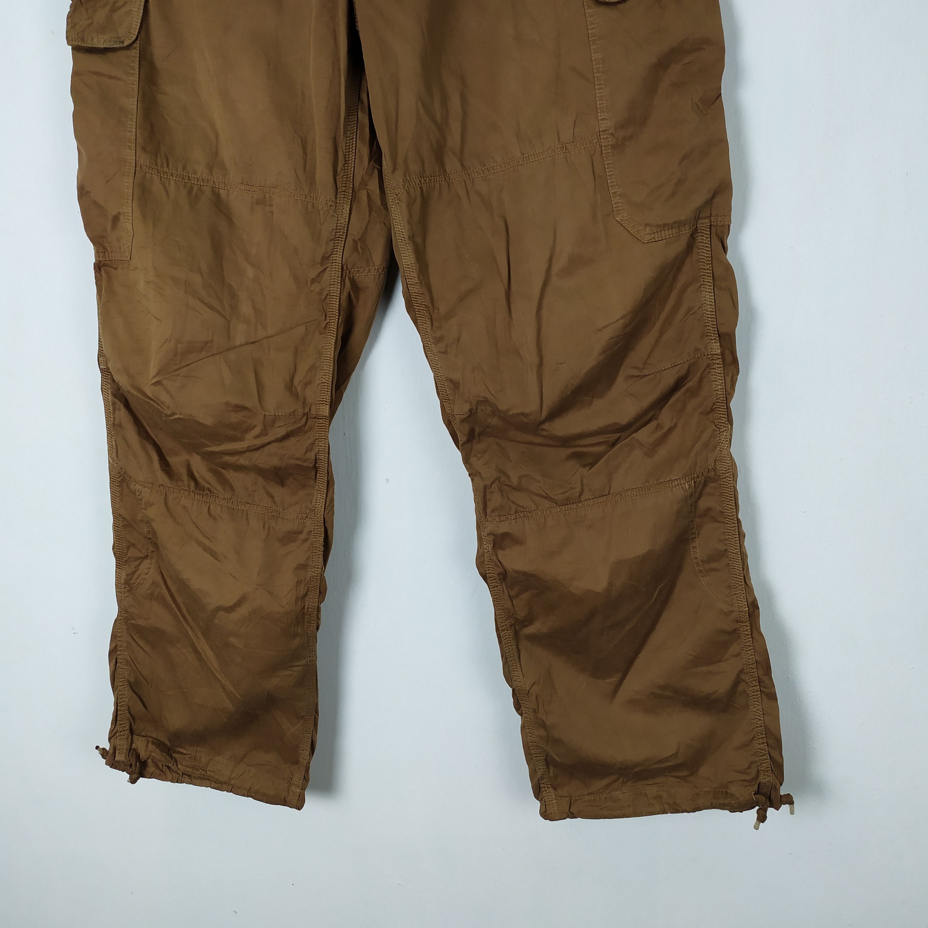 Japanese Brand VINTAGE JAPANESE FADED BROWN CARGO PANTS Size US 34 / EU 50 - 5 Thumbnail