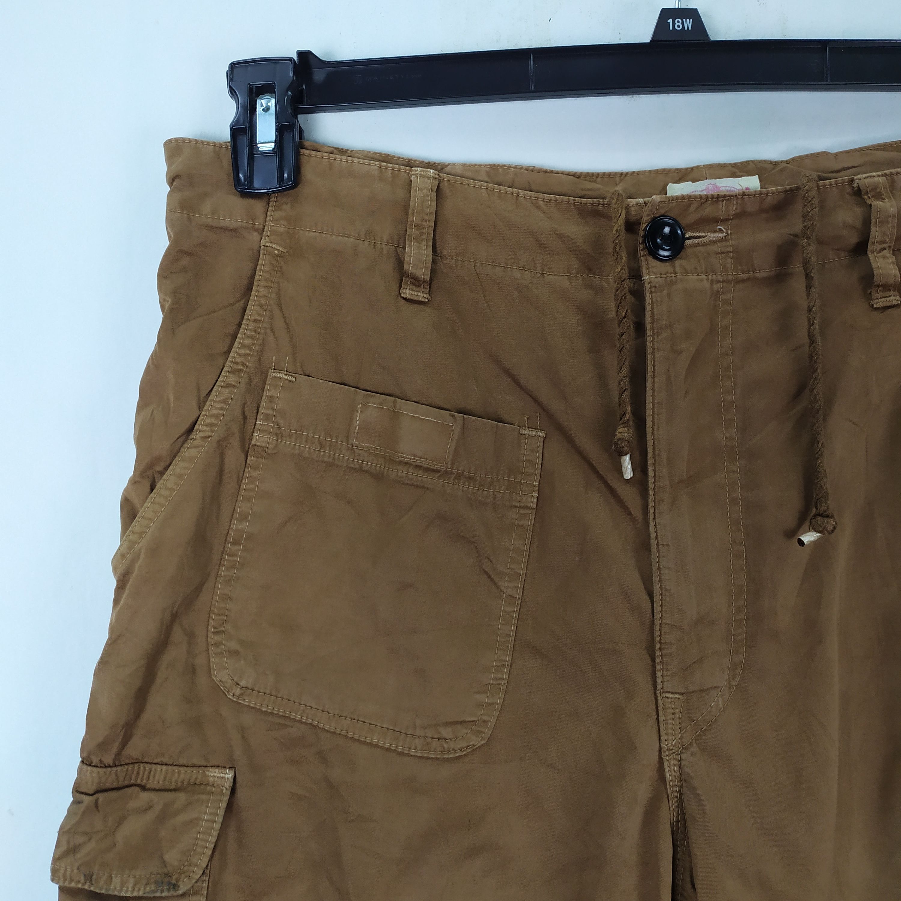 Japanese Brand VINTAGE JAPANESE FADED BROWN CARGO PANTS Size US 34 / EU 50 - 3 Thumbnail