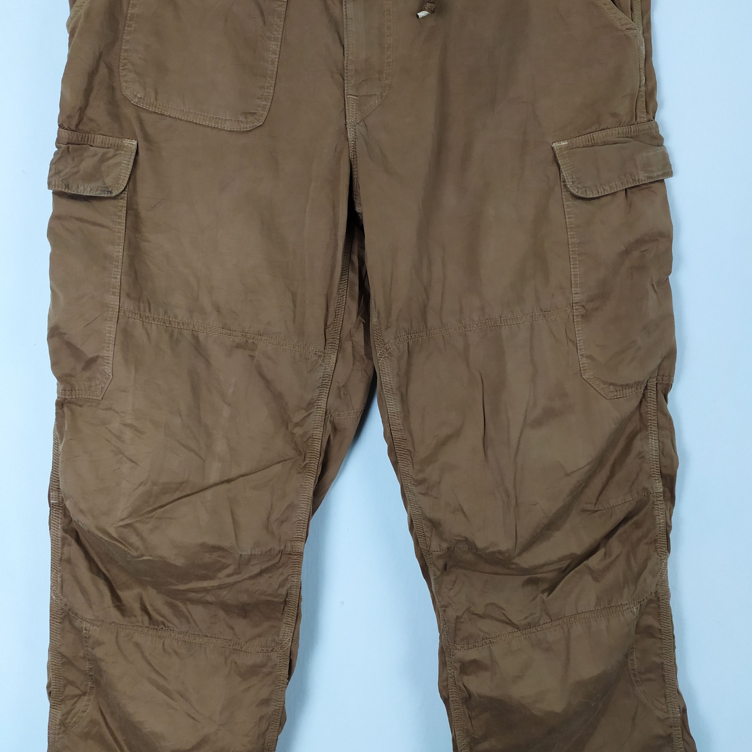 Japanese Brand VINTAGE JAPANESE FADED BROWN CARGO PANTS Size US 34 / EU 50 - 6 Thumbnail