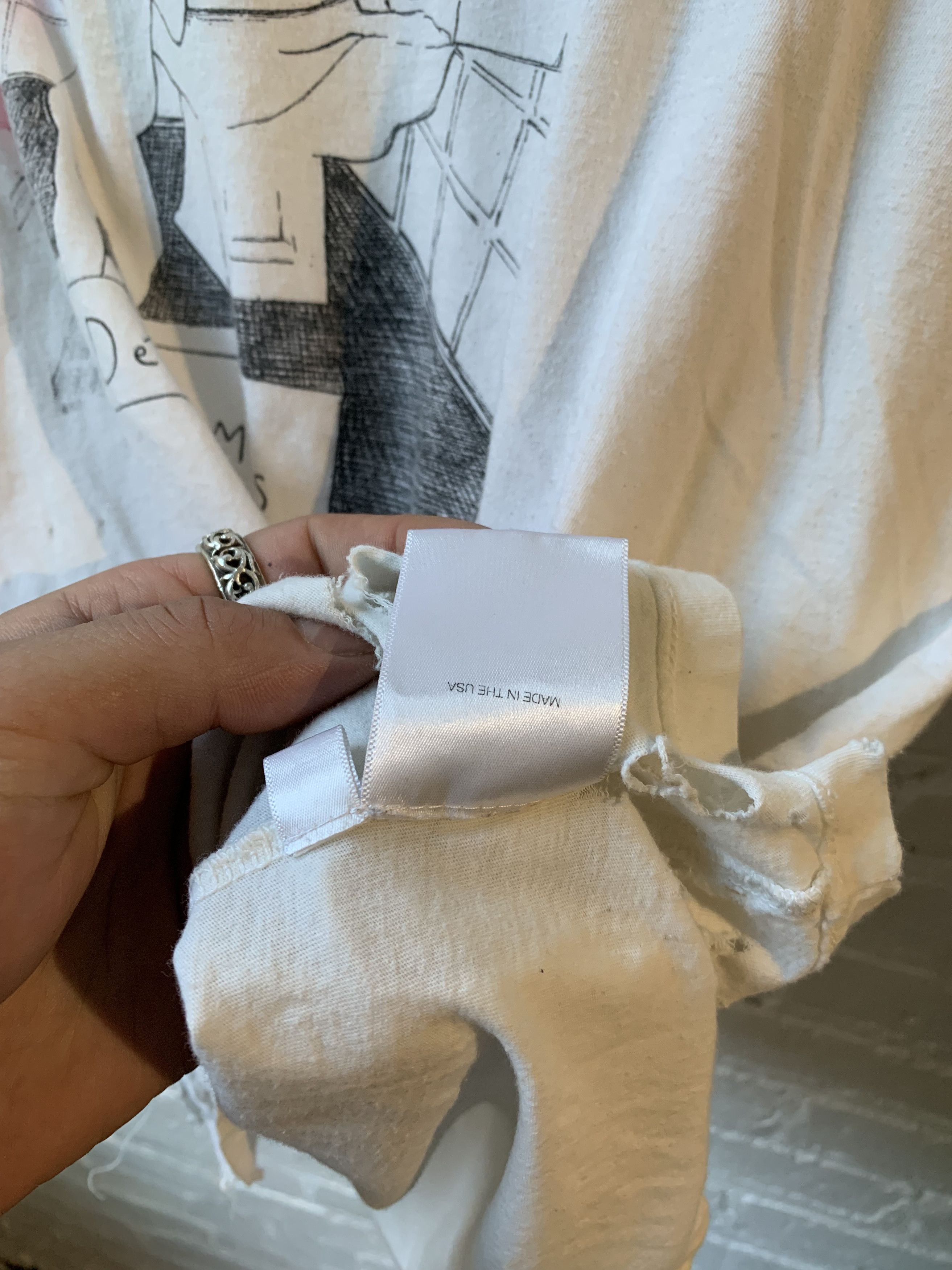 Enfants Riches Deprimes ERD THRASHED BABY BULLSHIT TEE Size US M / EU 48-50 / 2 - 4 Thumbnail