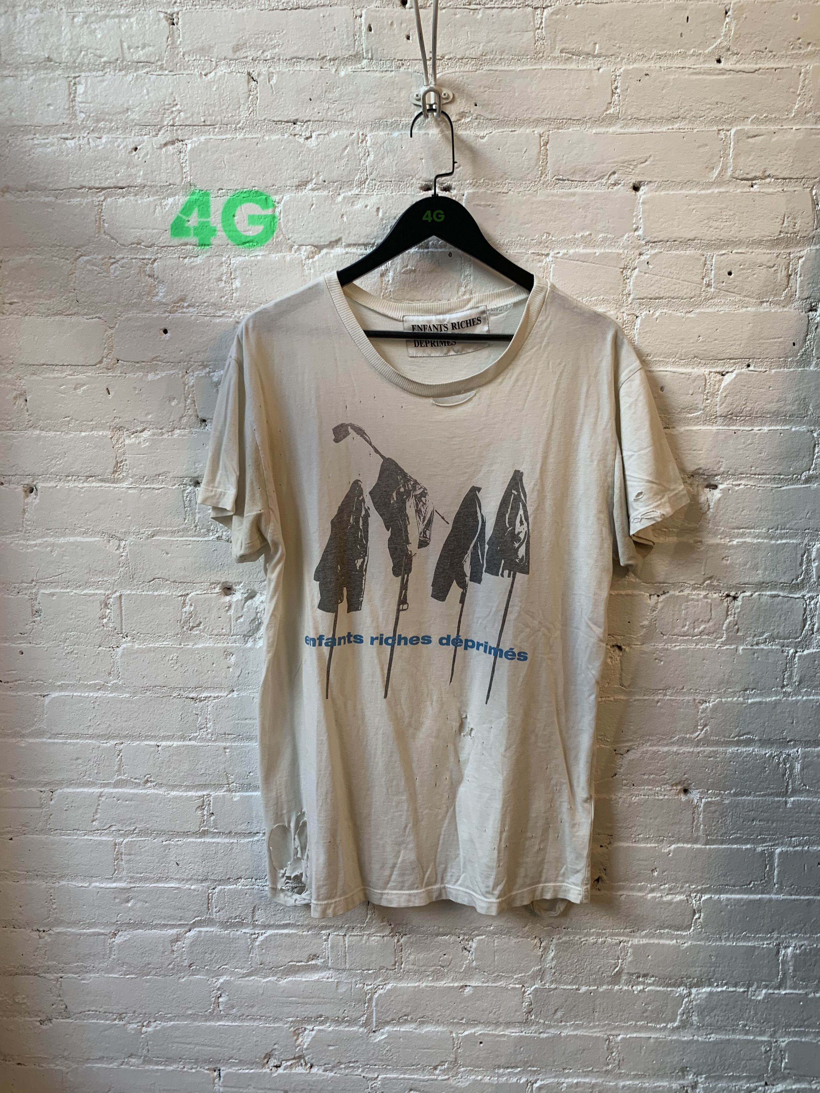 Enfants Riches Deprimes ERD THRASHED COVERED MICS TEE Size US XL / EU 56 / 4 - 1 Thumbnail