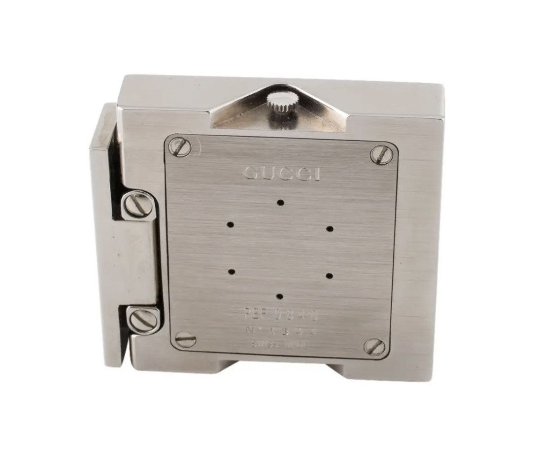 Gucci Gucci Travel Clock W/Leather Case -Retail $1100 Size ONE SIZE - 4 Thumbnail