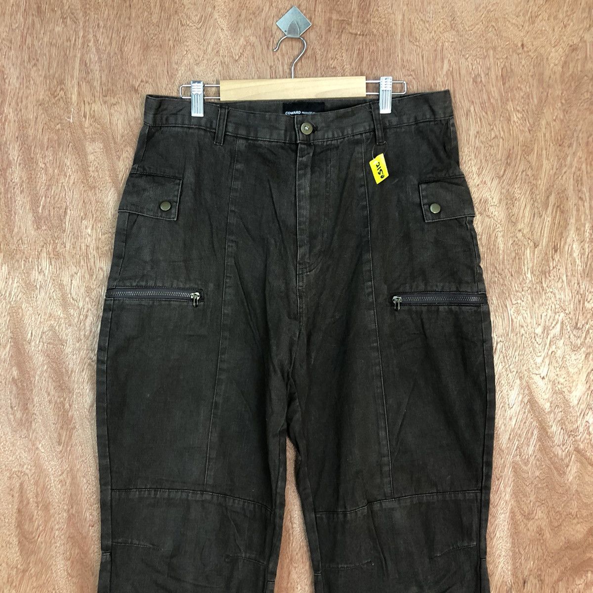 Japanese Brand DLL Japan Brown Multipocket Cargo Pants #2150 Size US 33 - 2 Thumbnail