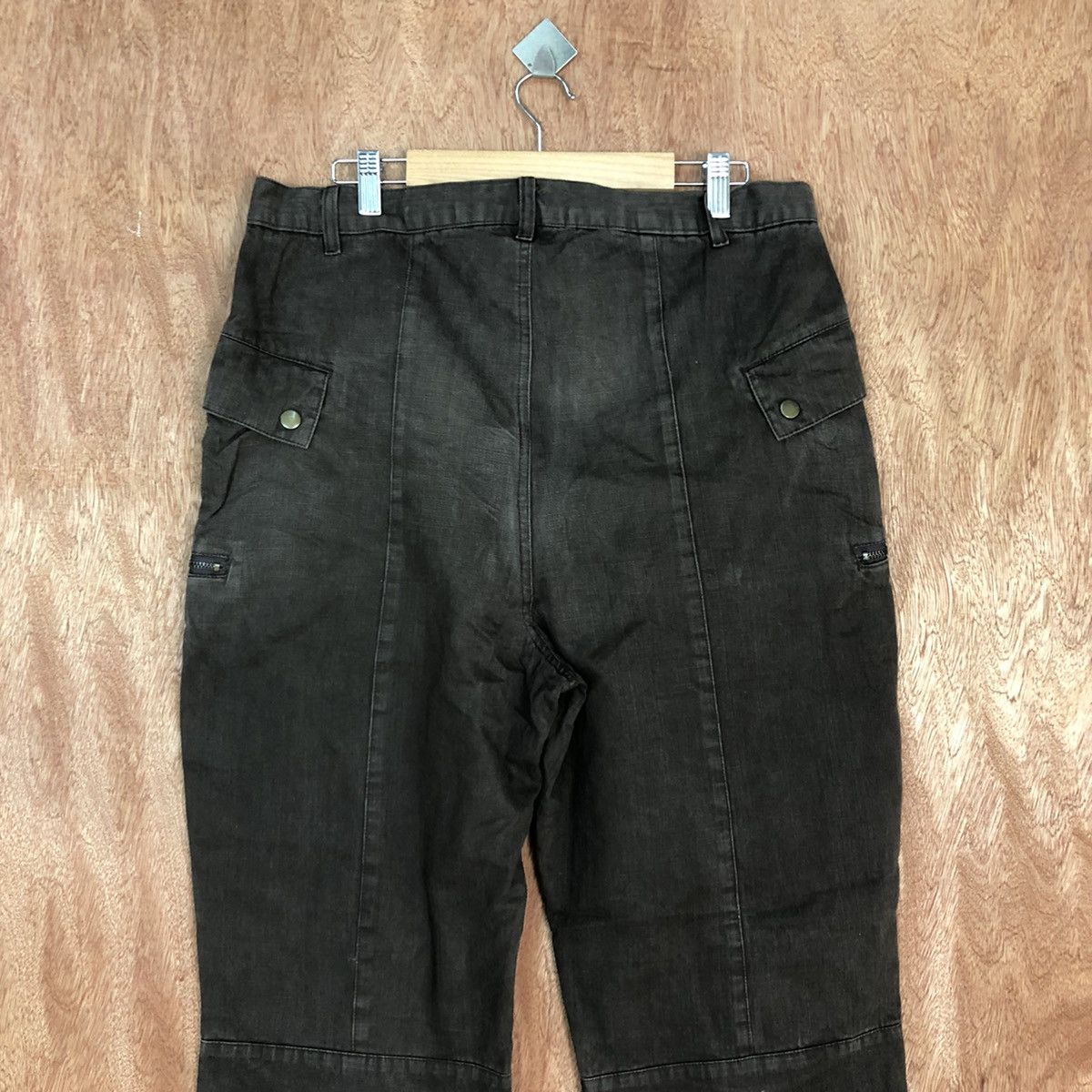 Japanese Brand DLL Japan Brown Multipocket Cargo Pants #2150 Size US 33 - 10 Thumbnail